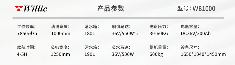 WB1000产品技术参数表